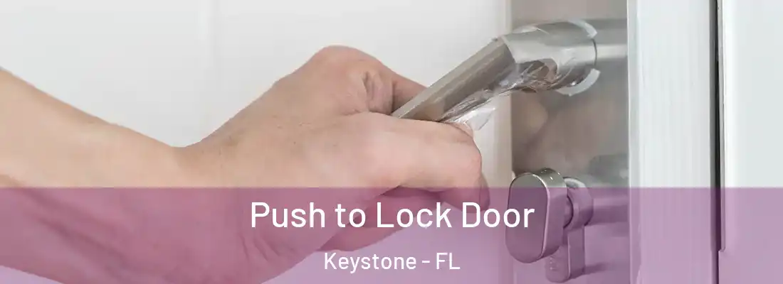 Push to Lock Door Keystone - FL